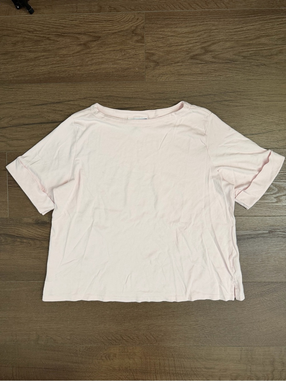 Karen Scott Pale Pink Crewneck Tee